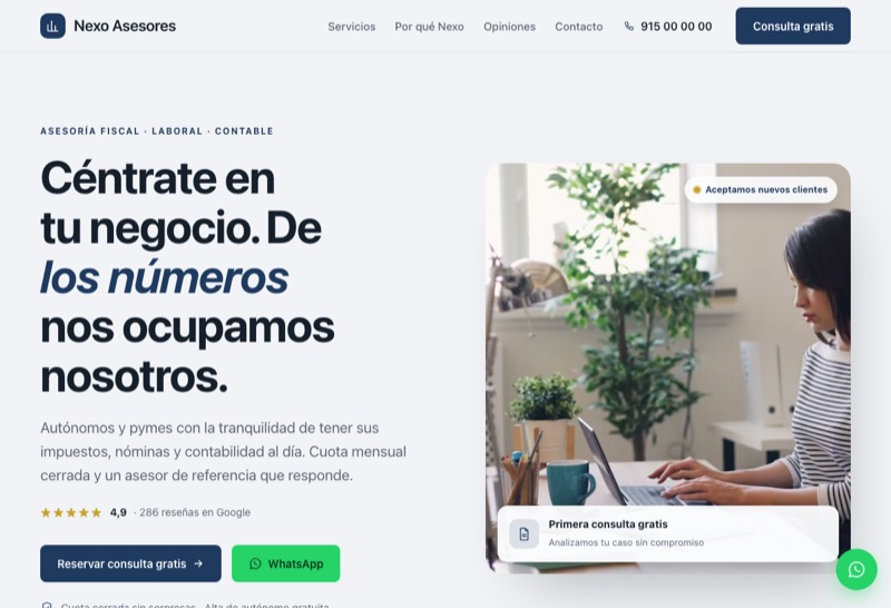 demo web asesoría y gestoría