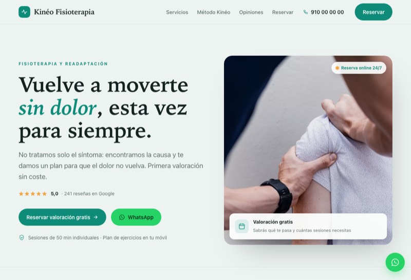 demo web centro de fisioterapia